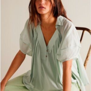 Free People We the Free Sunray Babydoll Top